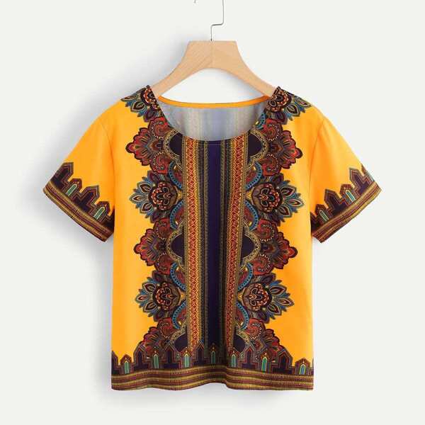

Tribal Print Tunic Top