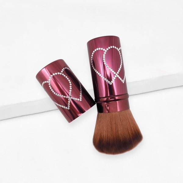 

Rhinestone Handle Kabuki Brush, Burgundy