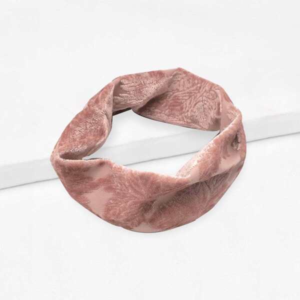 

Leaf Pattern Headband, Pink