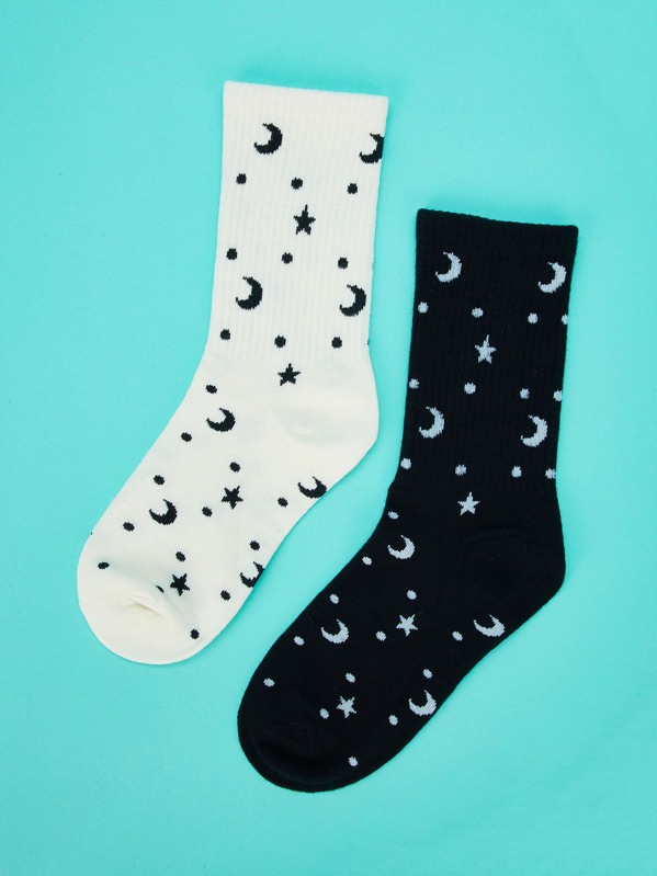 

Cartoon Ankle Sock 2pairs, Multicolor