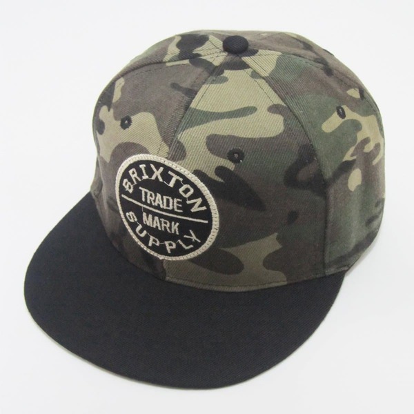 

Men Camouflage Patched Snap Cap, Multicolor