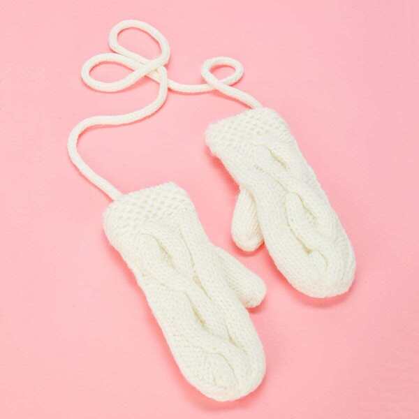 

Christmas Cable Knit Halter Gloves