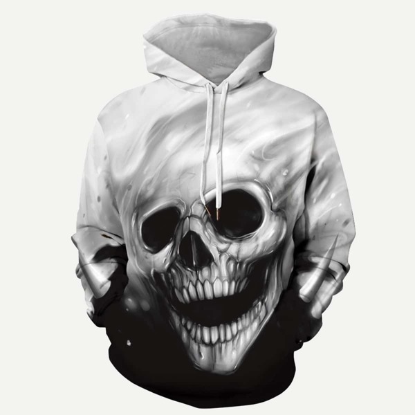 

Men Halloween Print Hoodie