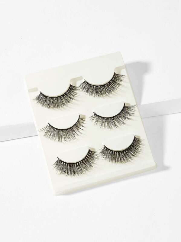 

False Eyelashes 3pairs, Black