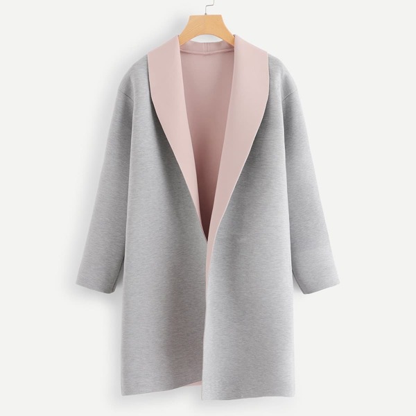 

Colorblock Longline Coat