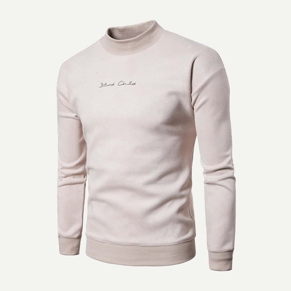 

Men Crew Neck Letter Embroidery Plain