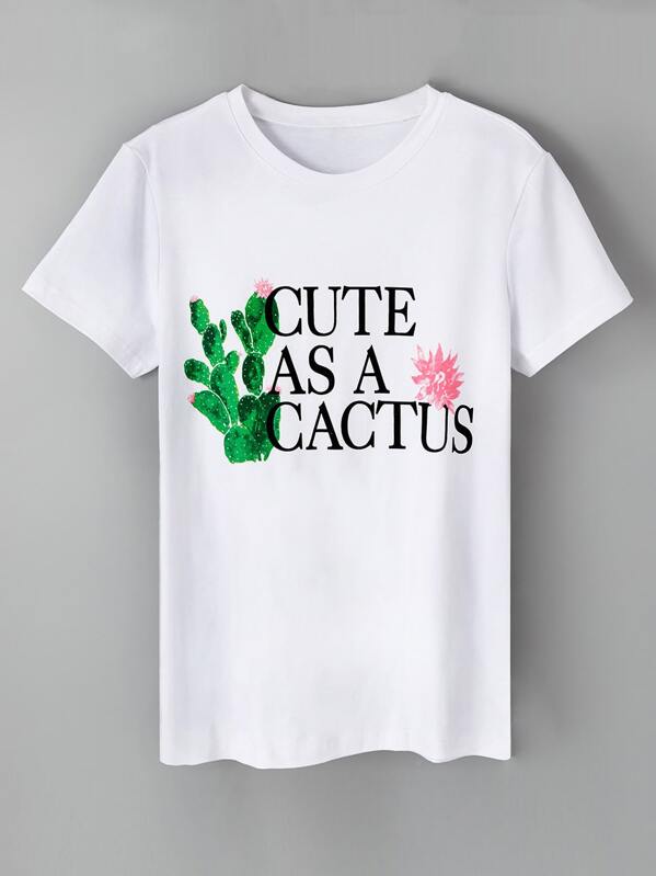 

Футболка с круглым воротником и с рисунками буквы, null