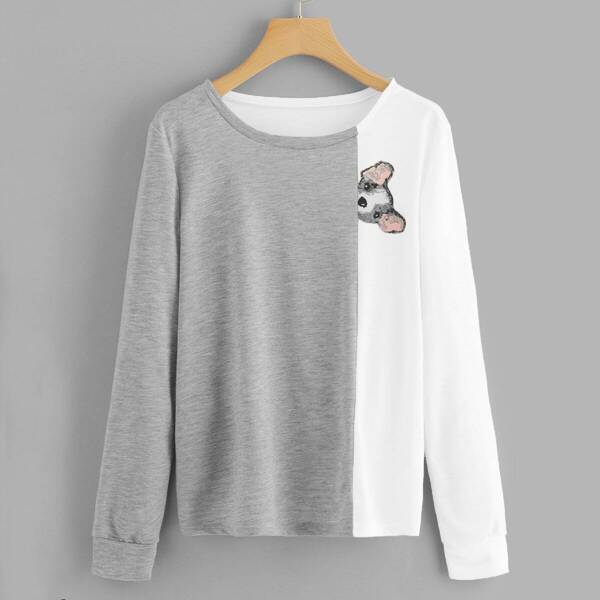 

Dog Print Cut And Sew Tee