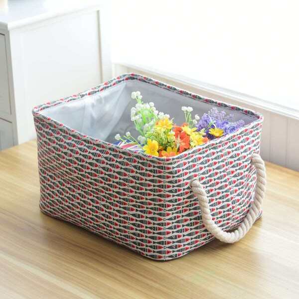 

Fish Print Storage Box, Multicolor