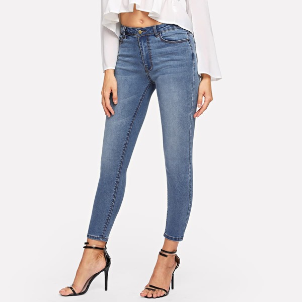 

Bleach Wash Skinny Jeans