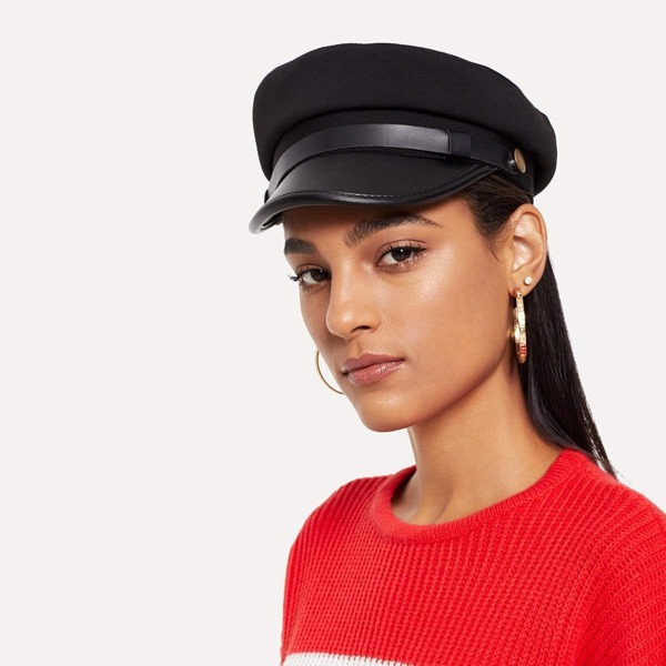 

PU Panel Baker Boy Cap