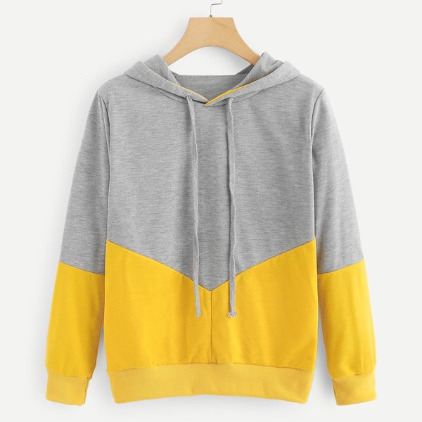 

Cut And Sew Hooded Sweatshirt