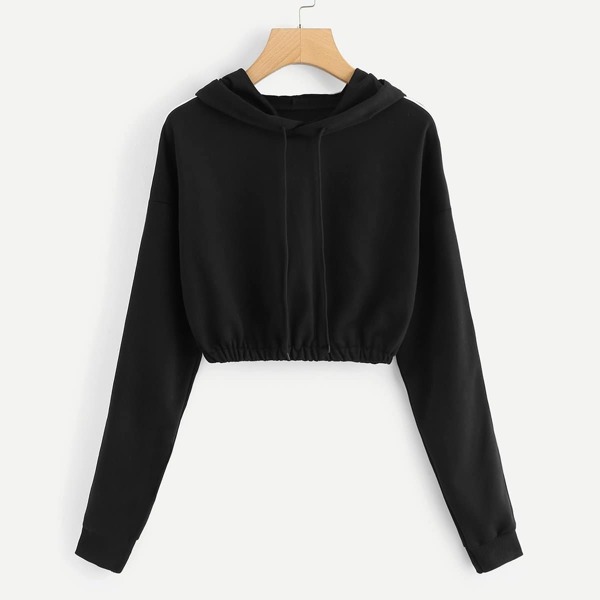 

Contrast Taped Side Hooded Sweatshirt