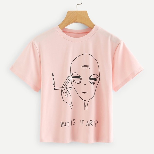 

Plus Cartoon Print Tee