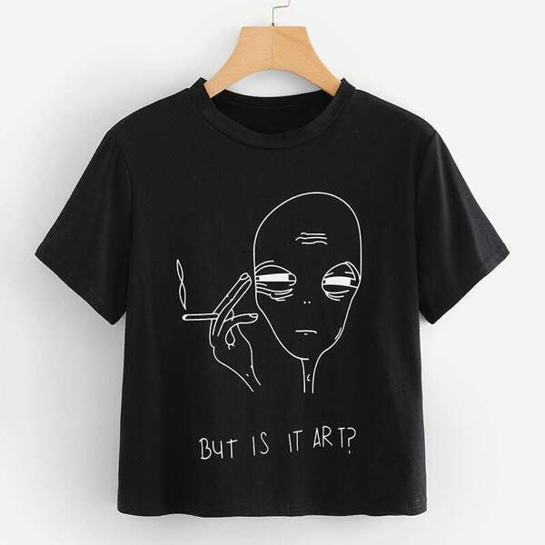 

Plus Cartoon Print Tee