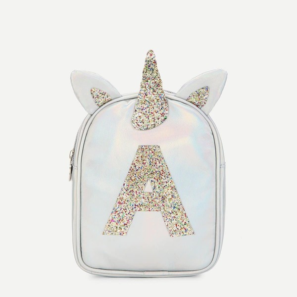 

Girls Unicorn Ear Design Glitter Backpack