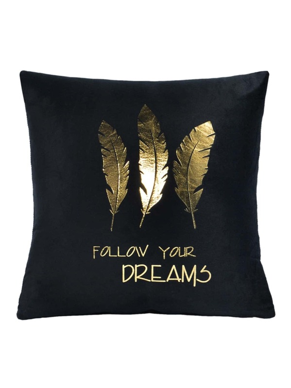 

Feather & Letter Print Pillowcase 1PC