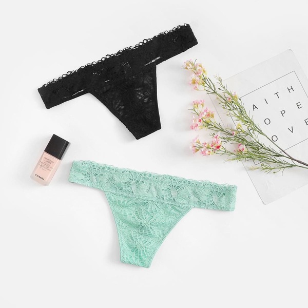

Floral Lace Panty Set 2pcs