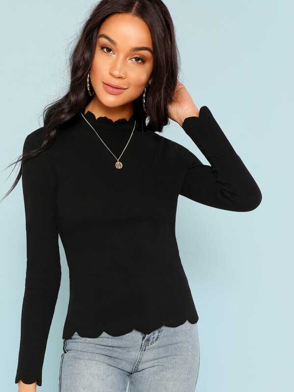 

Простая футболка с веерообразными оторочками, Juliette