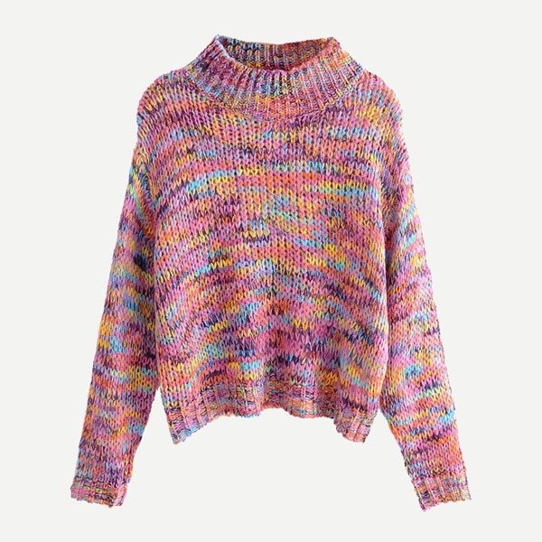 

Space Dye Drop Shoulder Jumper, Multicolor