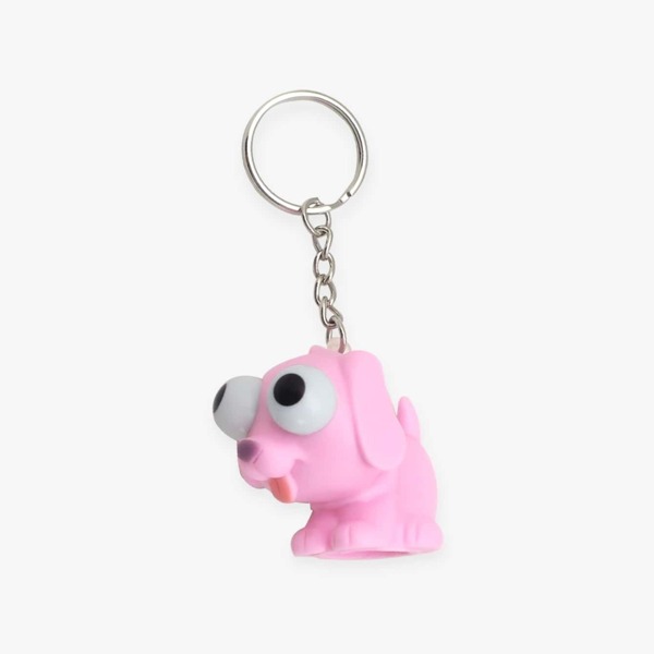

Dog Cartoon Keychain, Pink