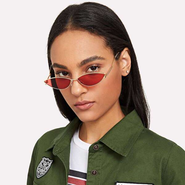 

Tinted Lens Cat Eye Sunglasses