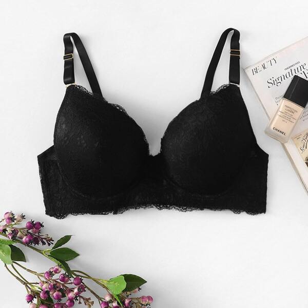 

Plus Lace Overlay Bra