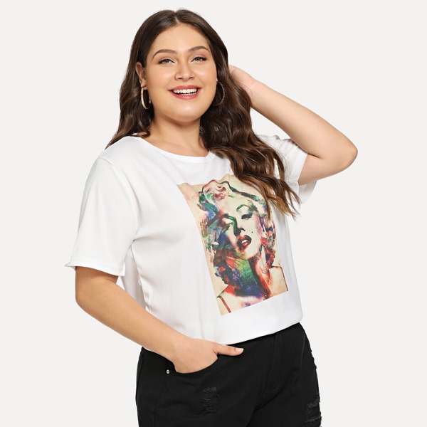 

Plus Figure Print Tee