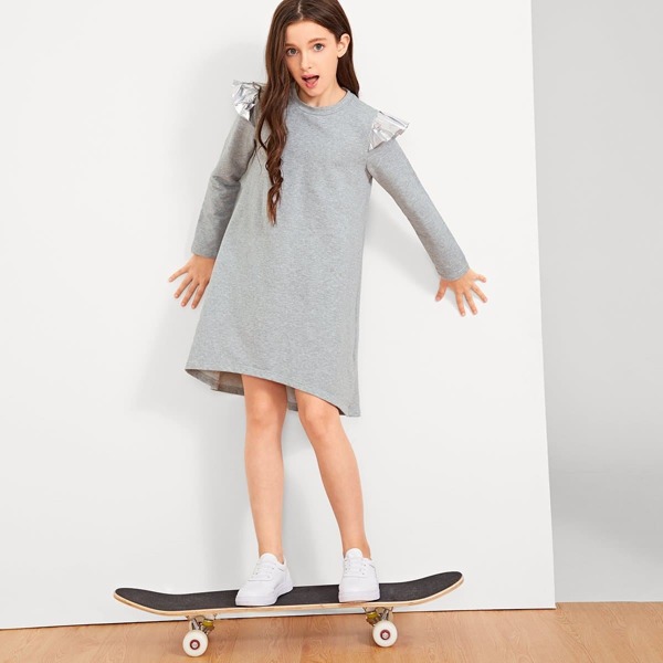 

Girls High Low Hem Tunic Dress