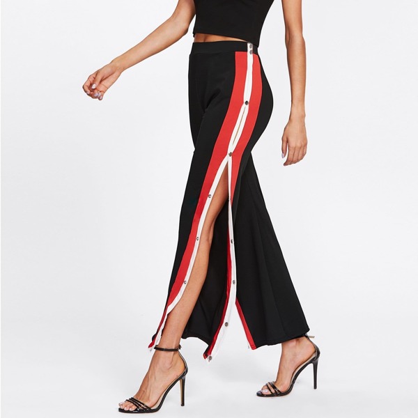

Tape Button Side Pants
