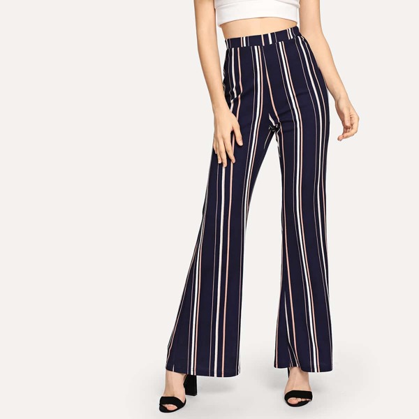 

Striped Flare Pants, Multicolor