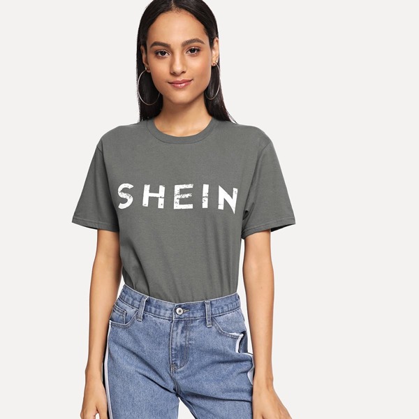 

SHEINxMe Fashion Show Limited Edition Tee, Grey