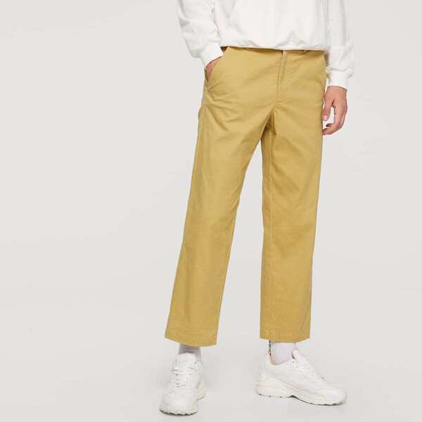 

Men Pocket Straight Leg Pants, Khaki