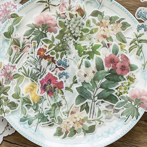 

Flower Sticker 60pcs