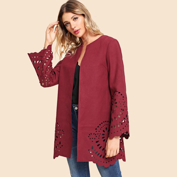 

Laser Cut Open Front Coat