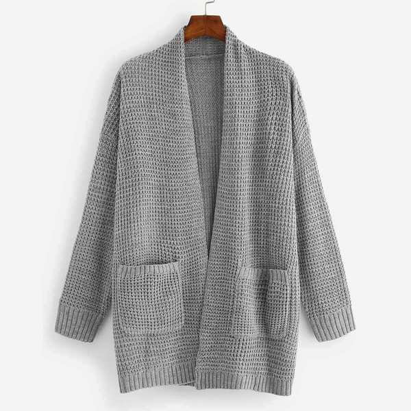

Pocket Front Longline Cardigan