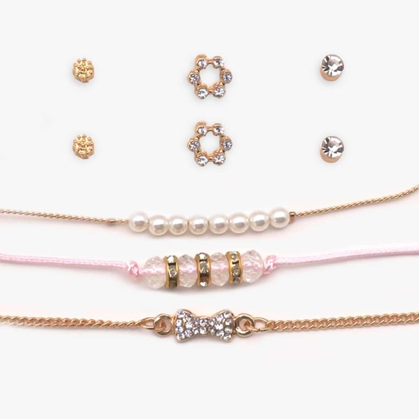 

Браслет из бисера 3pcs & серьги 3pairs