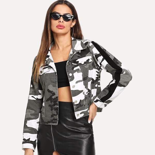 

Camo Denim Jacket