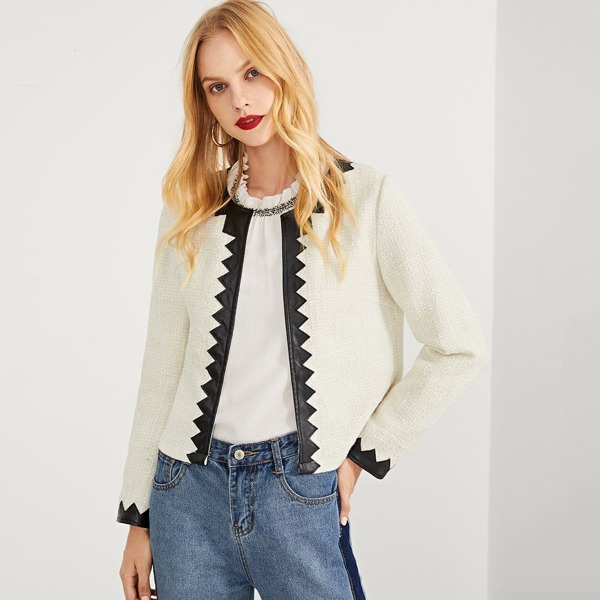 

Contrast Trim Solid Coat