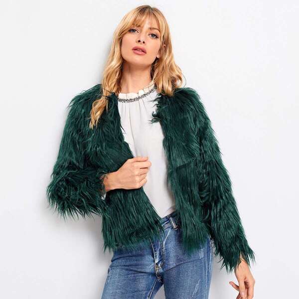 

Open Front Solid Outerwear