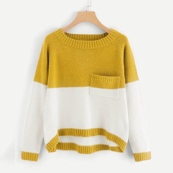 

Plus Pocket Patched Two Tone Jumper