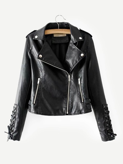 Faux Leather Biker Jacket