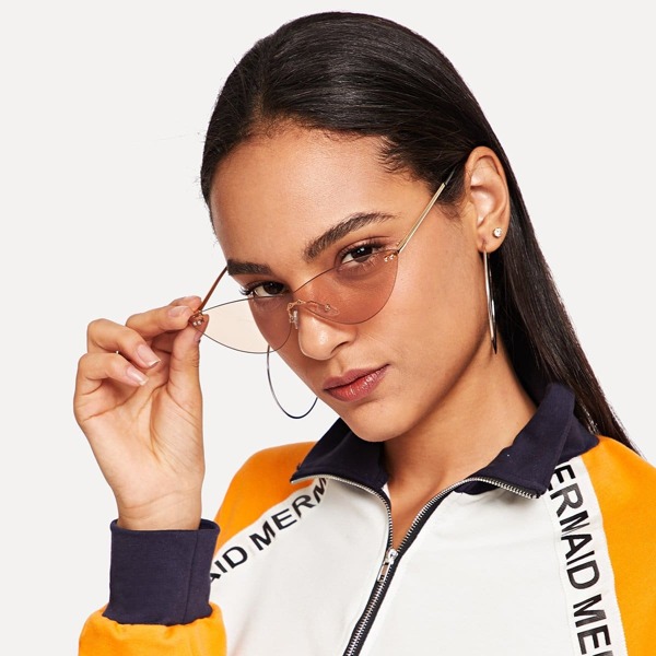 

Rimless Tinted Lens Sunglasses