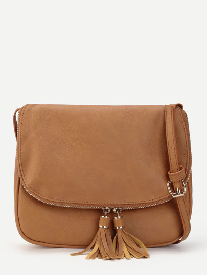 bandoulière Sac avec Sheinside PU French en franges SheIn UxpazqS
