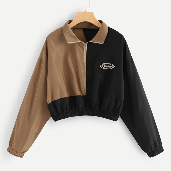 

Two Tone Spliced Jacket