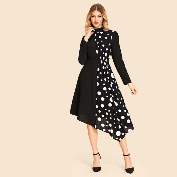 

Polka Dot Print Dress