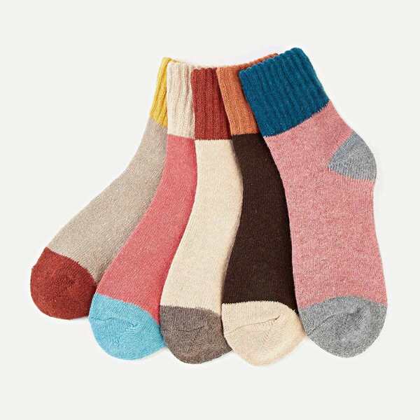 

Colorblock Socks 5pairs