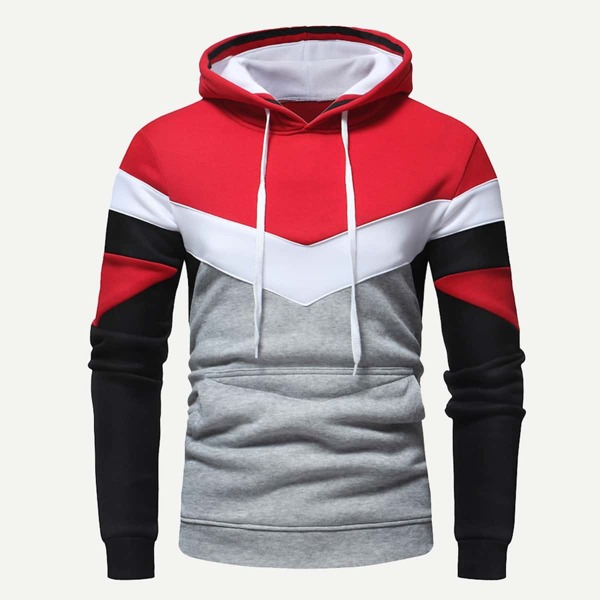 

Men Color Block Hoodie, Multicolor