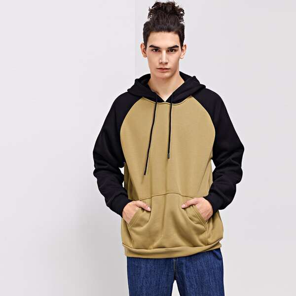

Men Cut And Sew Hooded Sweatshirt