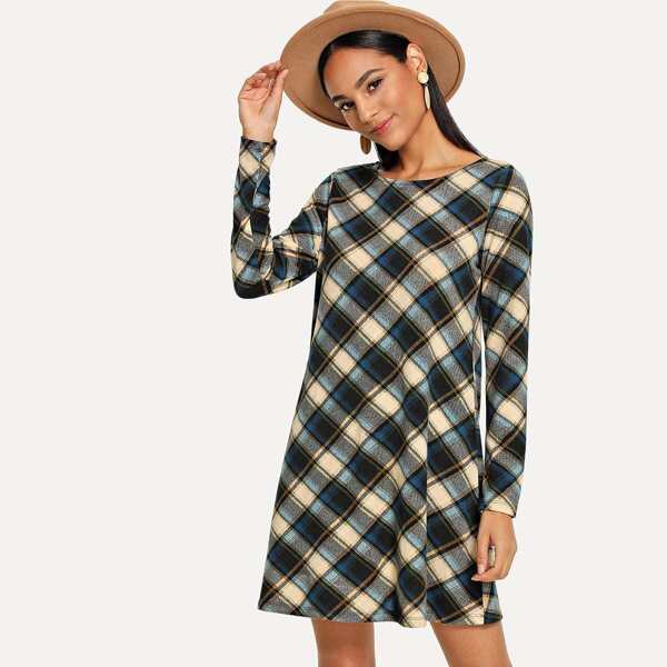 

Plaid Tunic Dress
